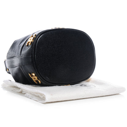 Chanel Caviar CC Drawstring Shoulder Bag Black 4 of 6