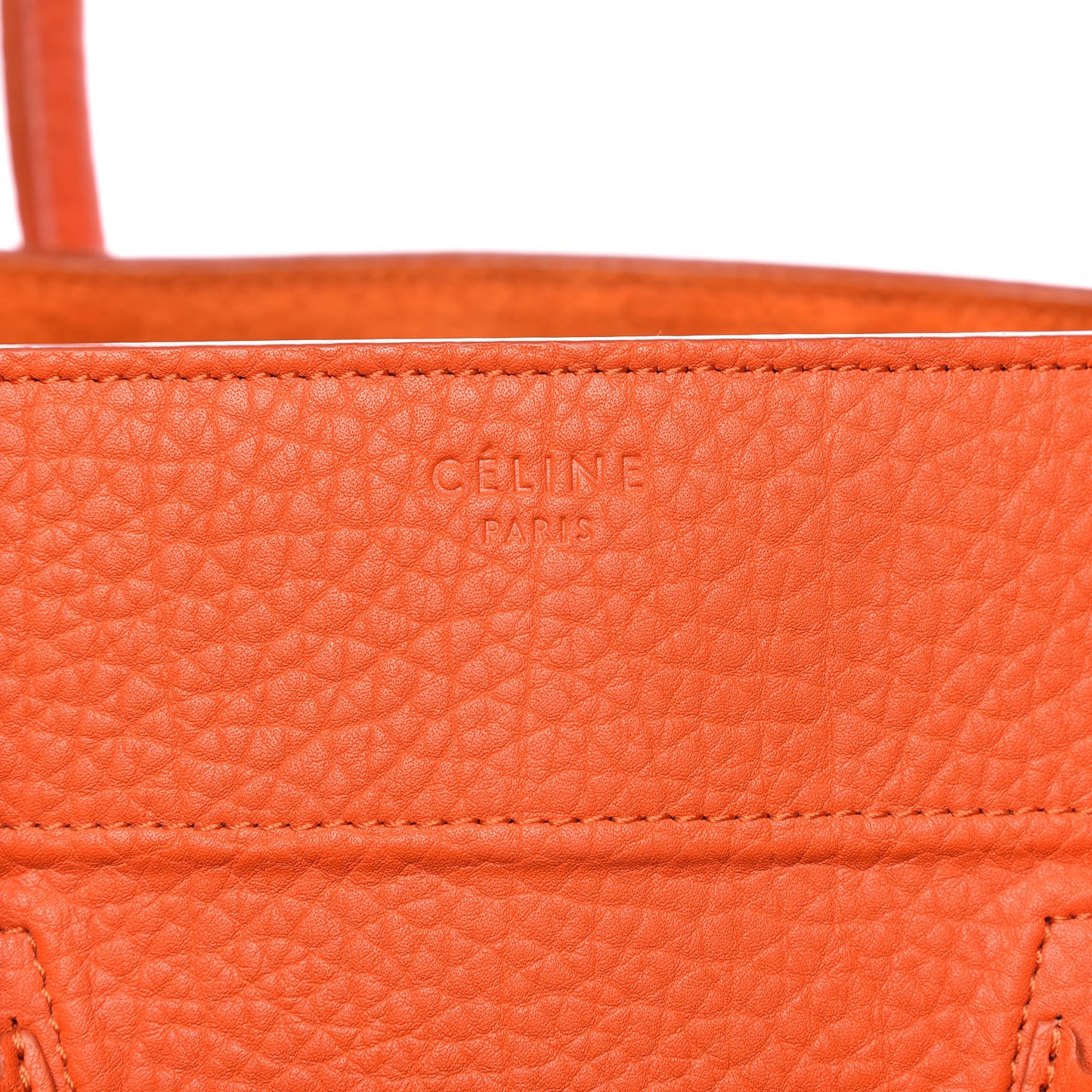 Bullhide Calfskin Medium Phantom Luggage Burnt Orange