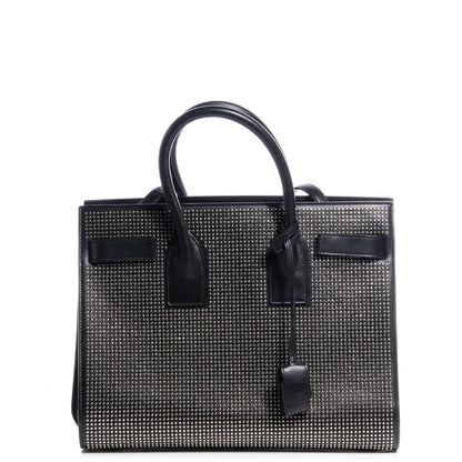 Saint Laurent Calfskin Studded Sac De Jour Small Black 1 of 8