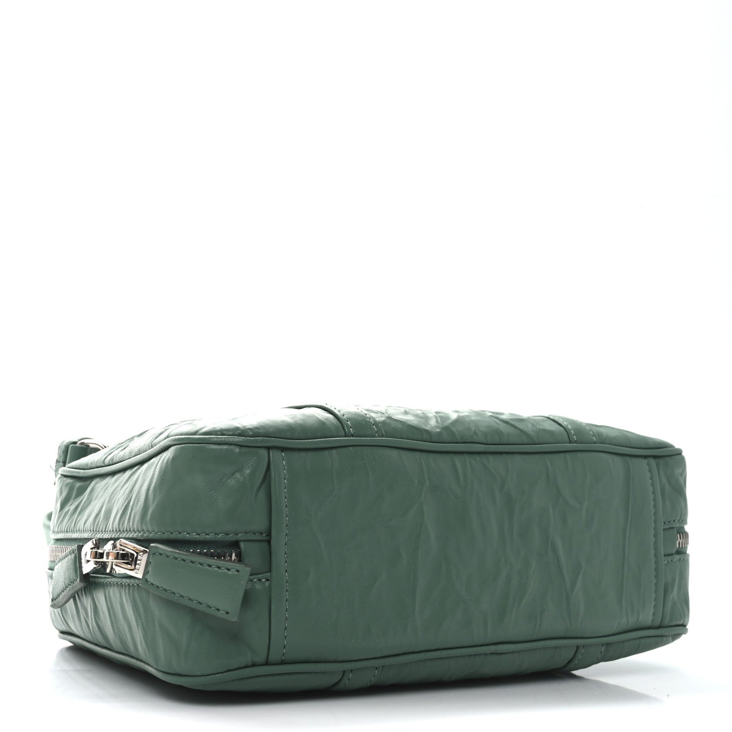 Nappa Antique Medium Re-Edition 2001 Two Handle Bag Green