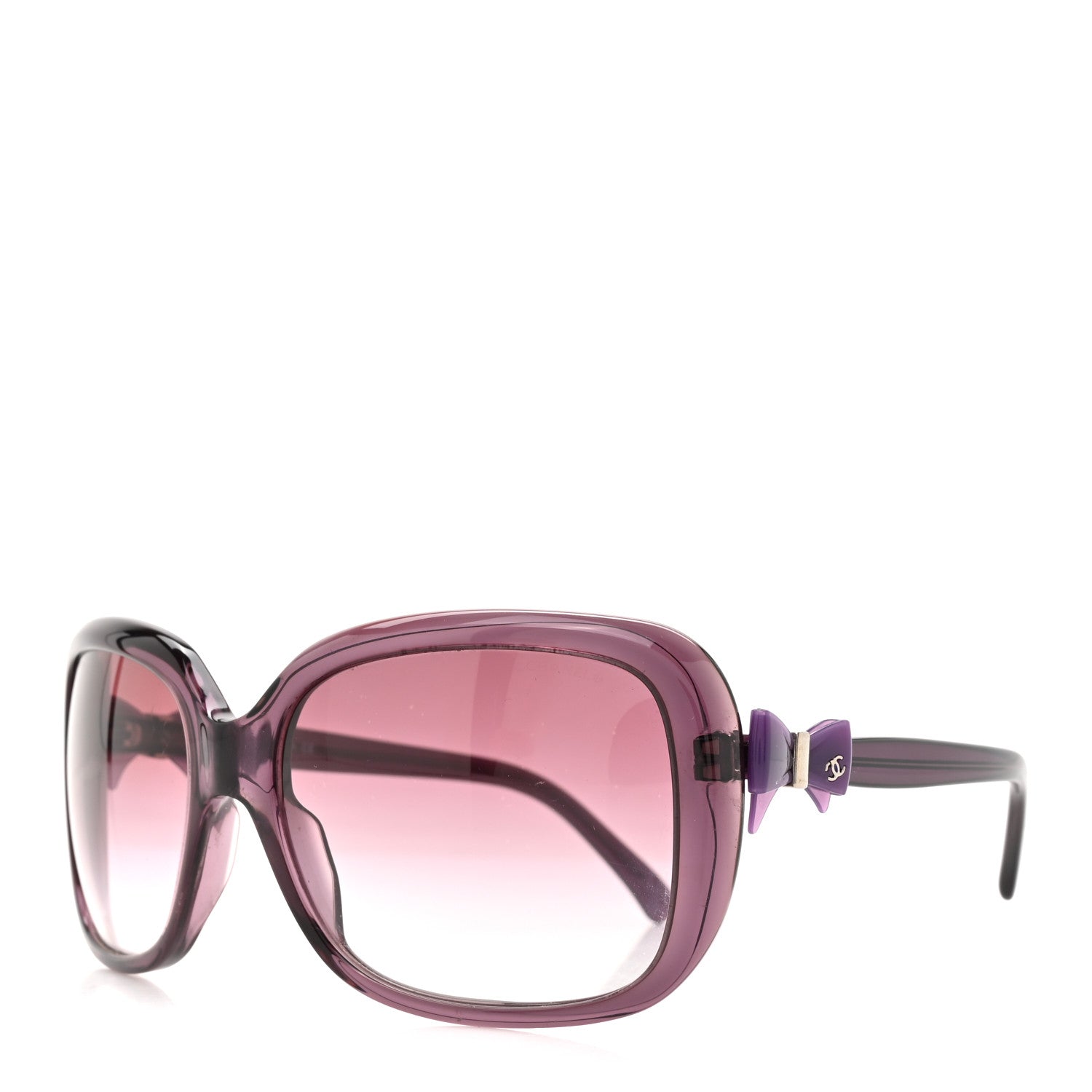 Chanel Acetate CC Bow Sunglasses 5171 Purple 1 of 8