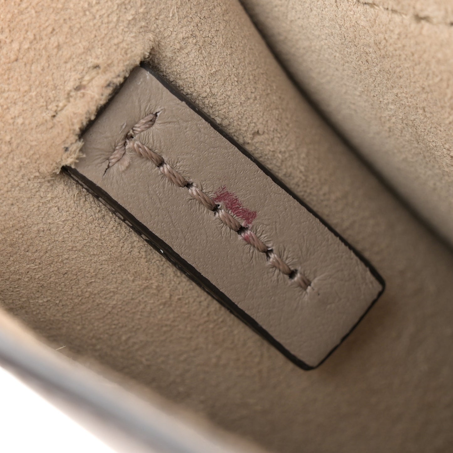 Suede Calfskin Small Faye Shoulder Bag Motty Grey