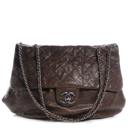 Chanel Caviar Maxi Elastic Flap Brown 1 of 8