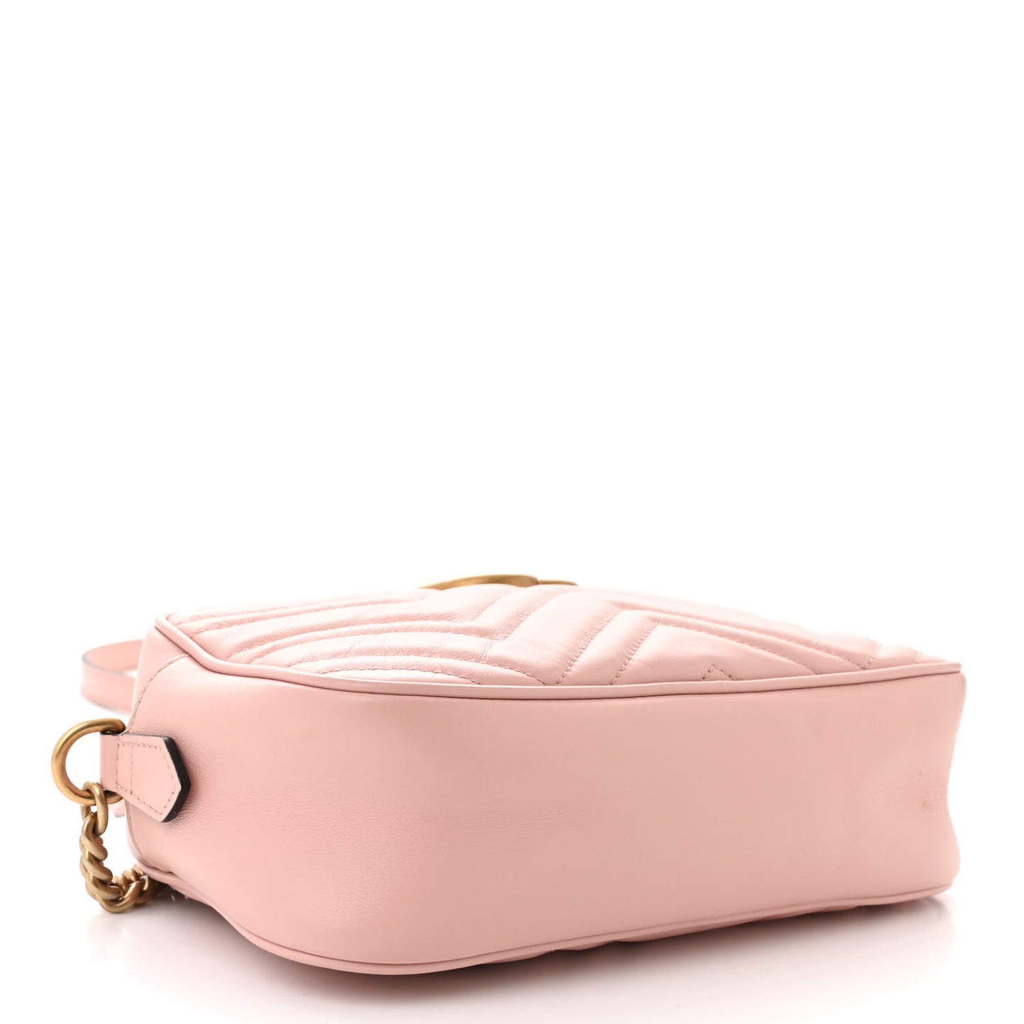 Calfskin Matelasse Small GG Marmont Chain Shoulder Bag Perfect Pink