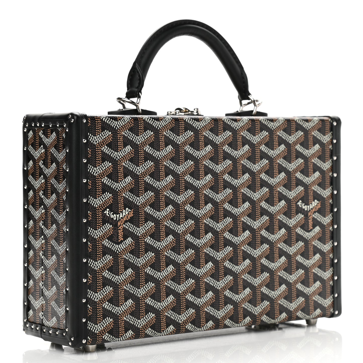 Goyardine Grand Hotel Trunk Bag Black