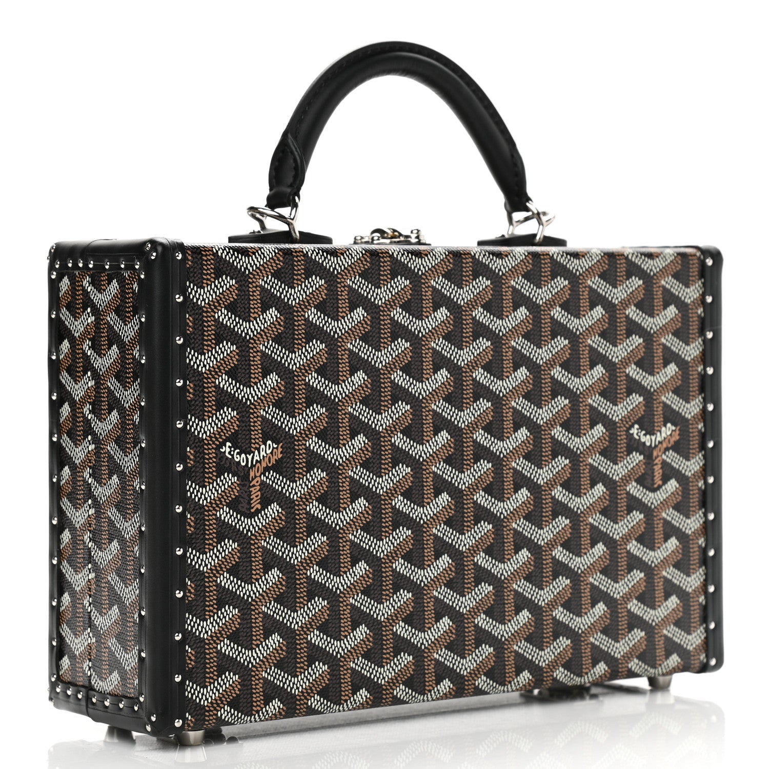 Goyard Goyardine Grand Hotel Trunk Bag Black 3 of 11