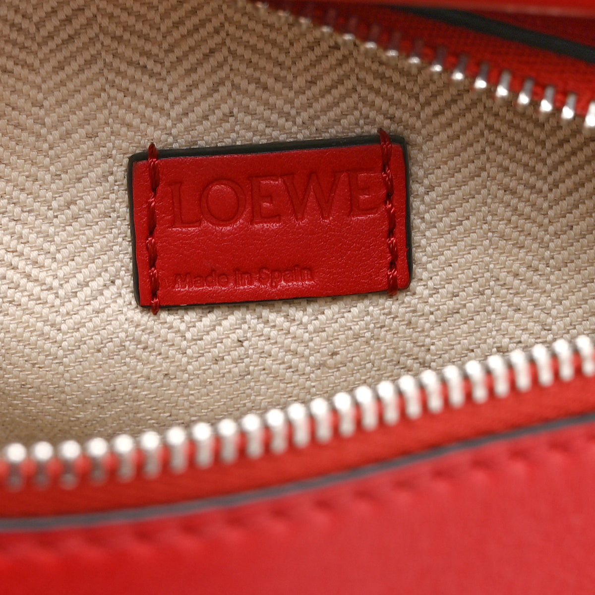 Calfskin Mini Puzzle Bag Pomodoro