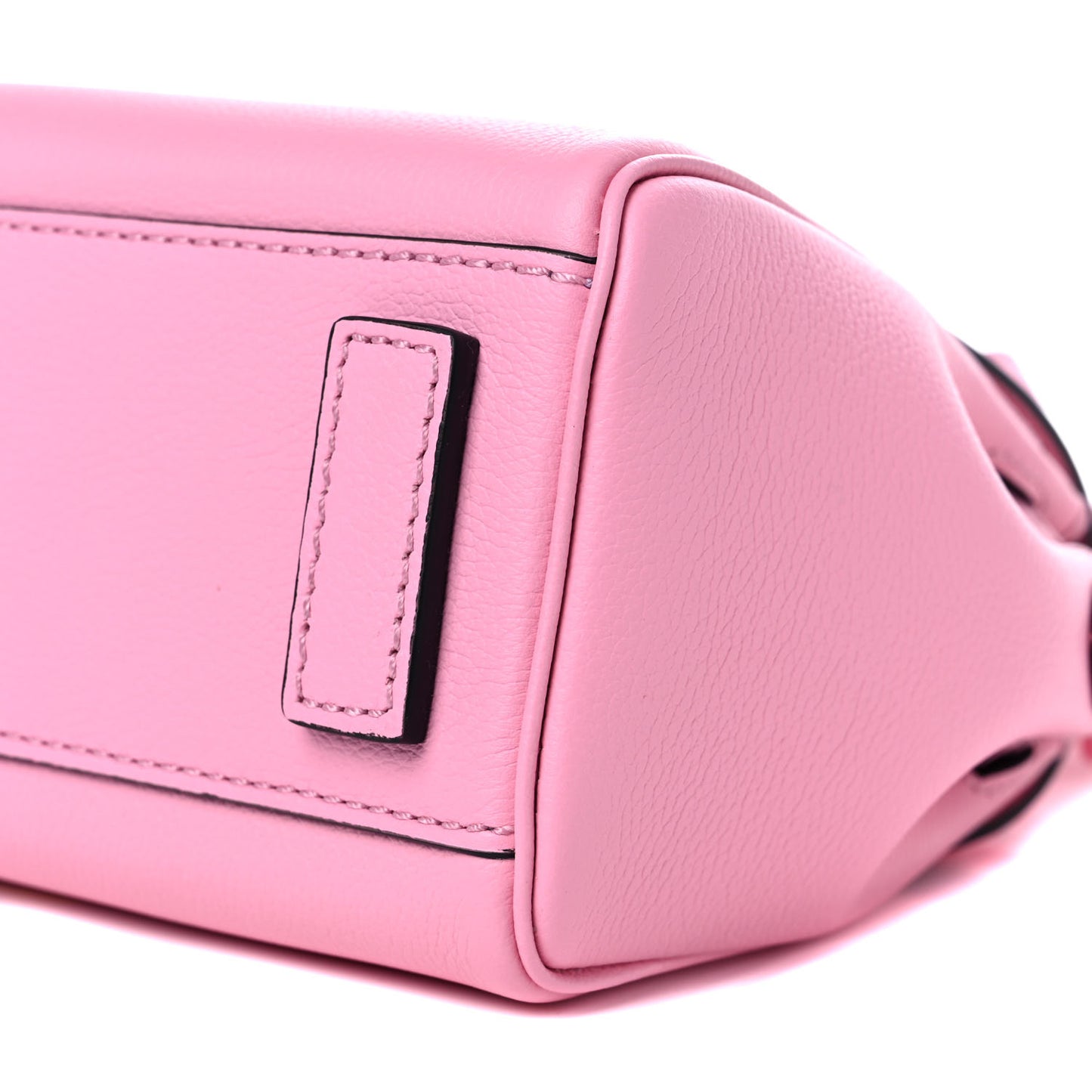 Grained Calfskin Medusa Small Top Handle Handbag Pink