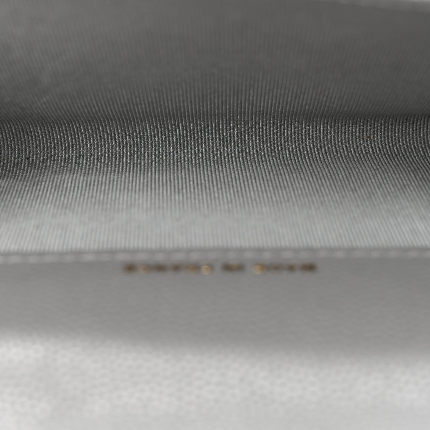 Caviar Quilted Flap Card Holder Wallet Grey