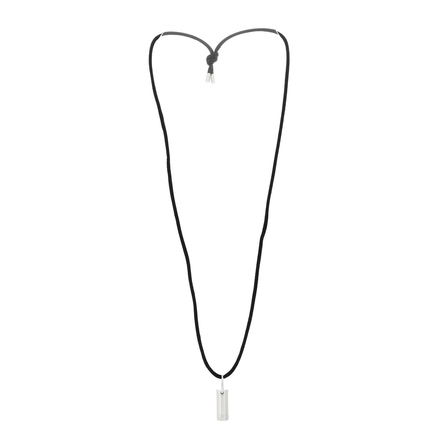 Cartier 18K White Gold LOVE Screwdriver Pendant Cord Necklace 3 of 6
