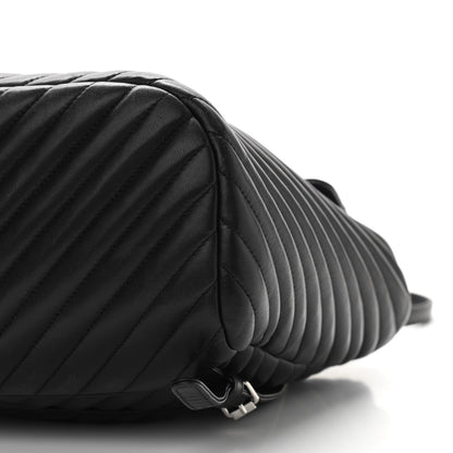 Chanel Calfskin Chevron Quilted Large Urban Spirit Backpack Black 10 of 10