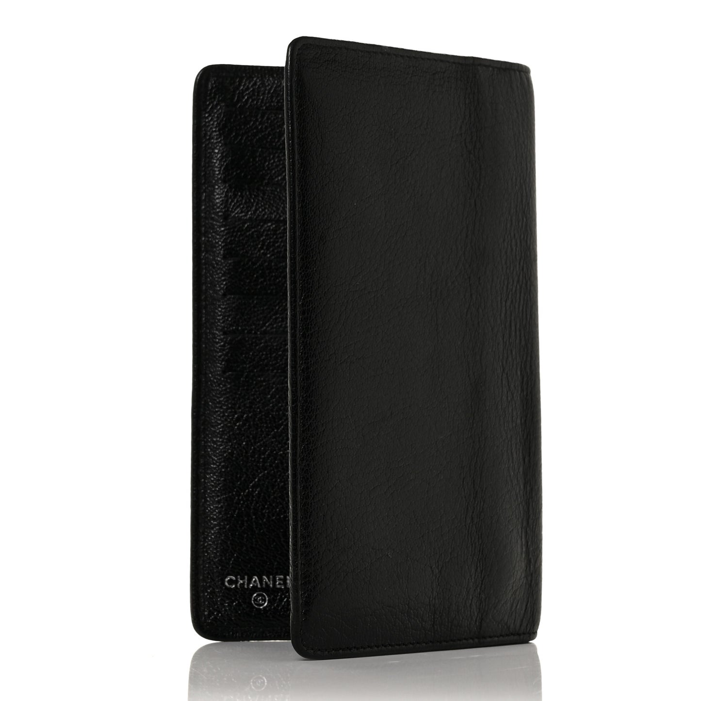 Goatskin CC Yen Wallet Black