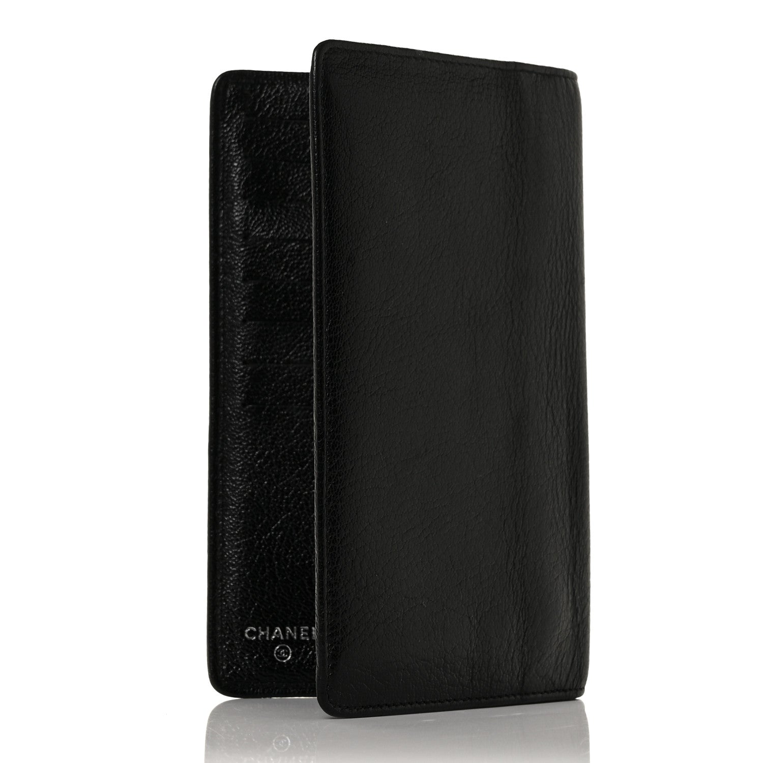 Chanel Goatskin CC Yen Wallet Black 3 of 8