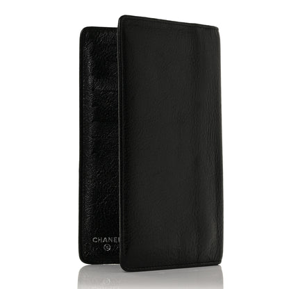 Chanel Goatskin CC Yen Wallet Black 3 of 8