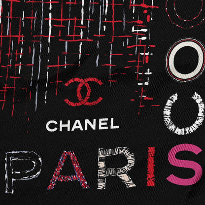 Chanel Silk CC Logo Square Scarf Multicolor 2 of 3