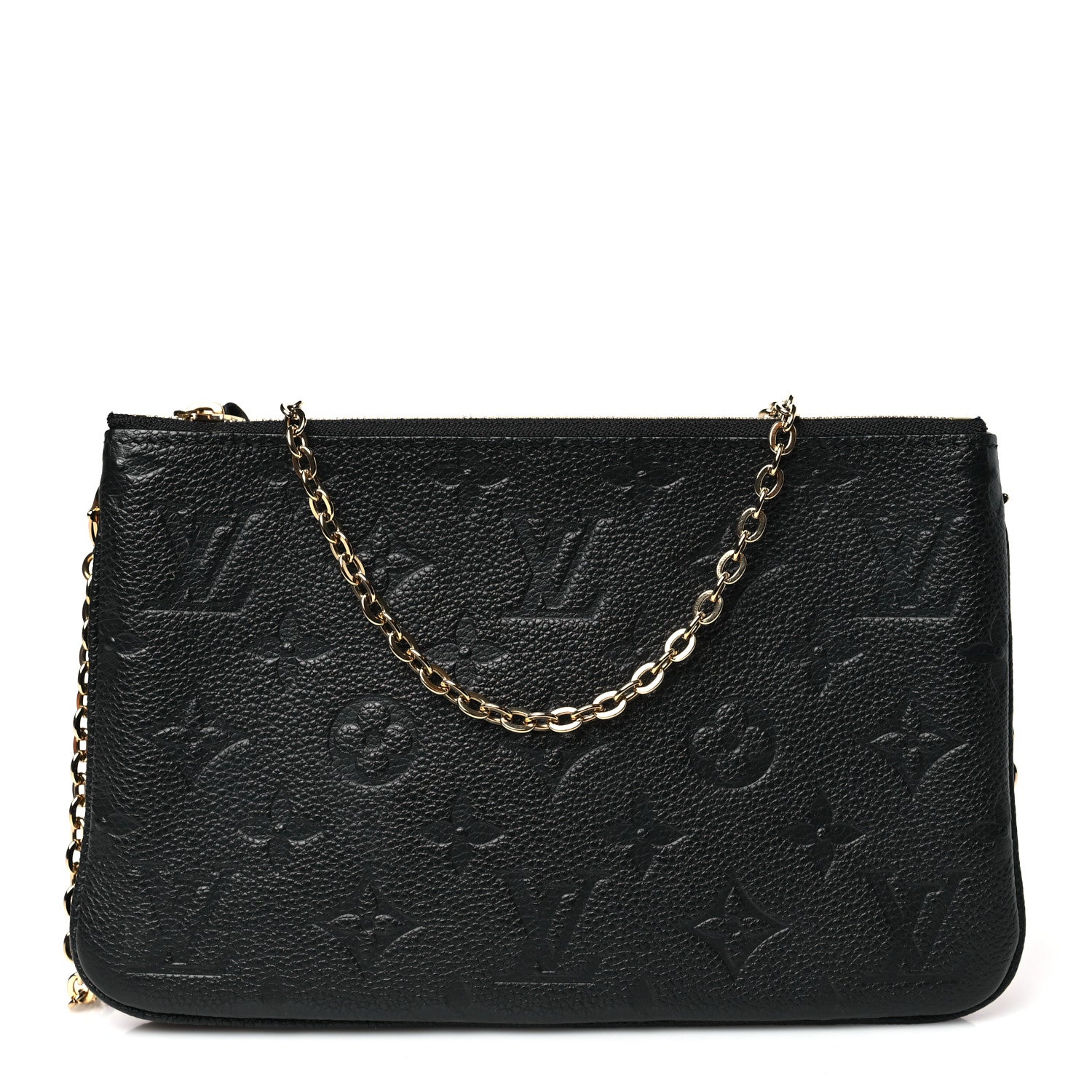 Louis Vuitton Empreinte Double Zip Pochette Black 1 of 10