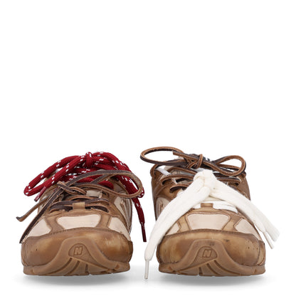 Miu Miu X NEW BALANCE Calfskin 530 SL Sneakers 37 Cinnamon Travertine Gray 4 of 10