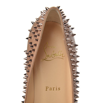 Christian Louboutin Nappa Studded Escarpic 70 Pumps 38.5 Nude Gold Rose 7 of 8