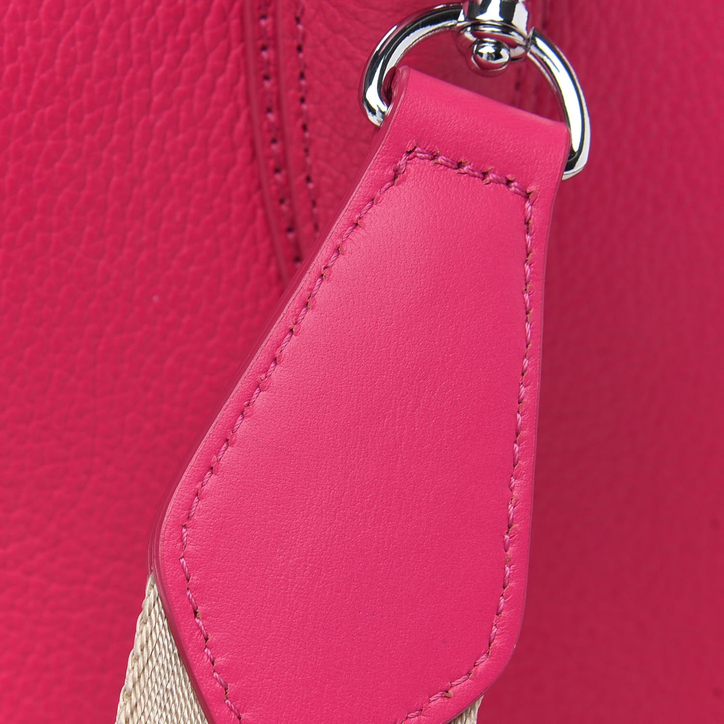 Grained Calfskin Medium Milla Tote Beetroot Pink