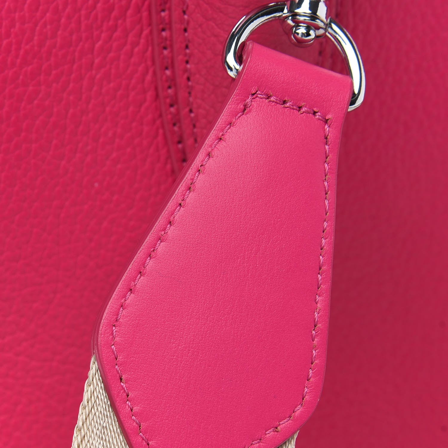 MCM Grained Calfskin Medium Milla Tote Beetroot Pink 12 of 12