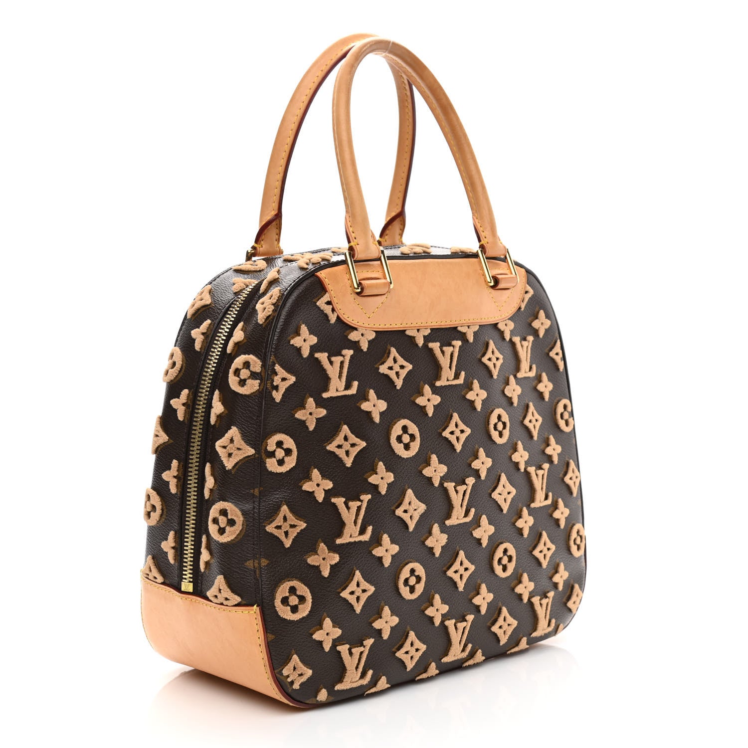 Louis Vuitton Monogram Tuffetage Deauville Cube Caramel 3 of 12