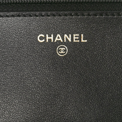 Chanel Caviar Quilted Boy Wallet On Chain WOC Black 6 of 11