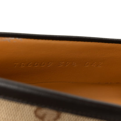 Gucci Canvas GG Monogram Horsebit Calfskin Womens Horsebit Platform Loafers 39.5 Beige Ebony Cocoa 9 of 10