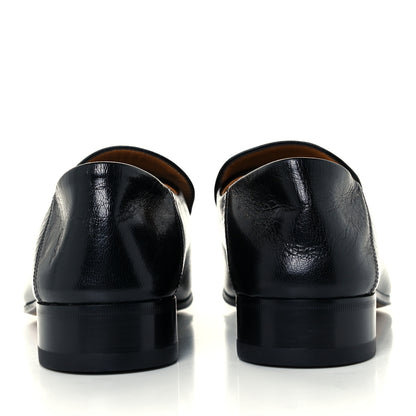 Gucci Goatskin Mens Horsebit Loafers 8.5 Black 6 of 10