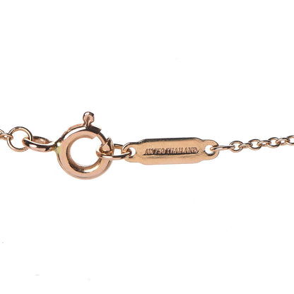 Tiffany 18K Rose Gold Mini Bow Pendant Necklace 4 of 6