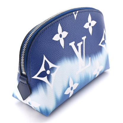 Louis Vuitton Monogram Giant Escale Cosmetic Pouch Blue 3 of 6