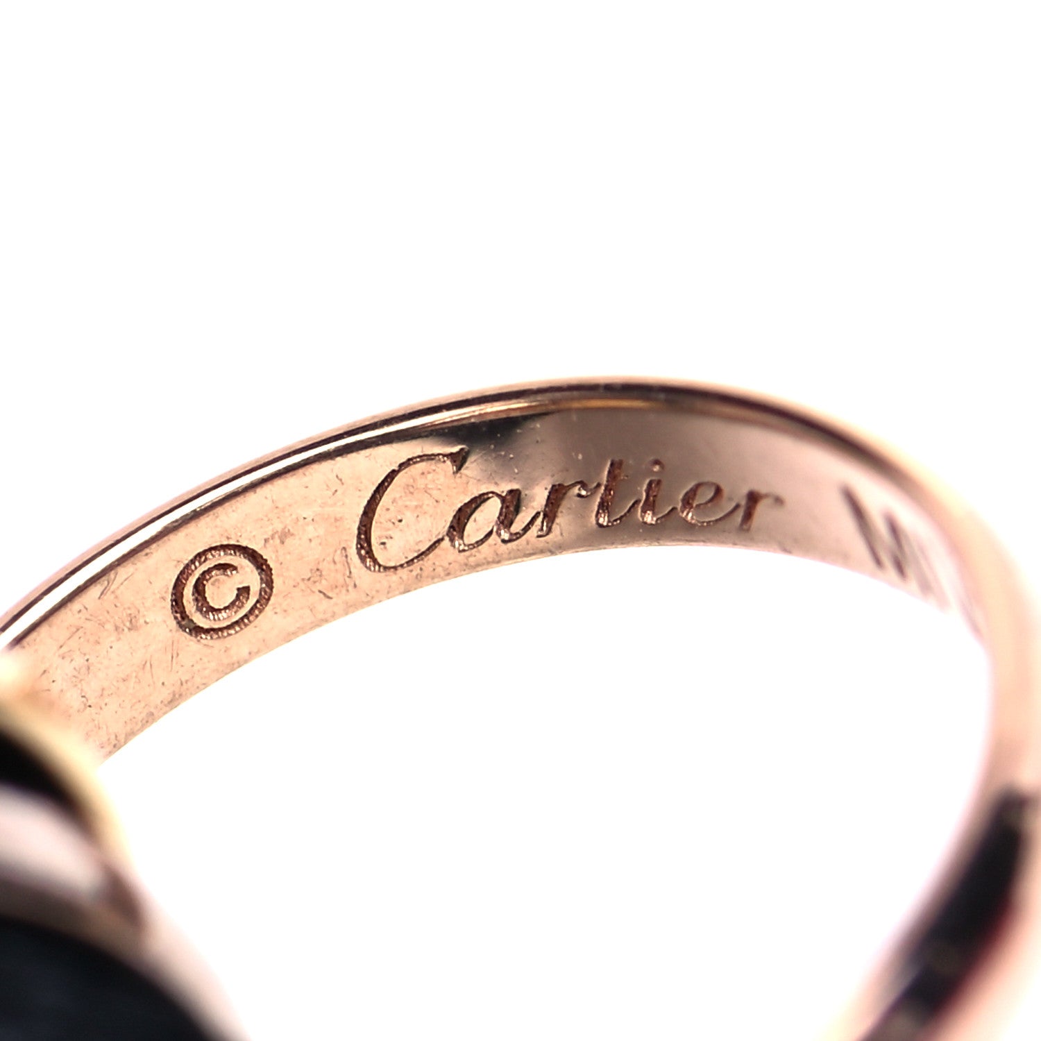 Cartier 18K Pink Yellow White Gold Trinity Adjustable Cord Bracelet Black 5 of 9