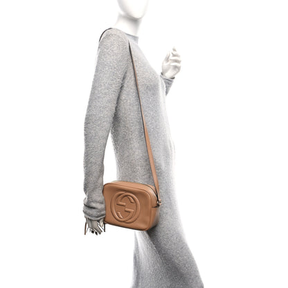 Gucci Pebbled Calfskin Small Soho Disco Bag Camelia 2 of 10