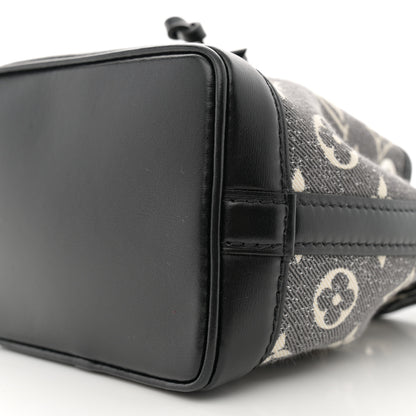 Louis Vuitton Monogram Jacquard Denim Nano Noe Bleu 9 of 10