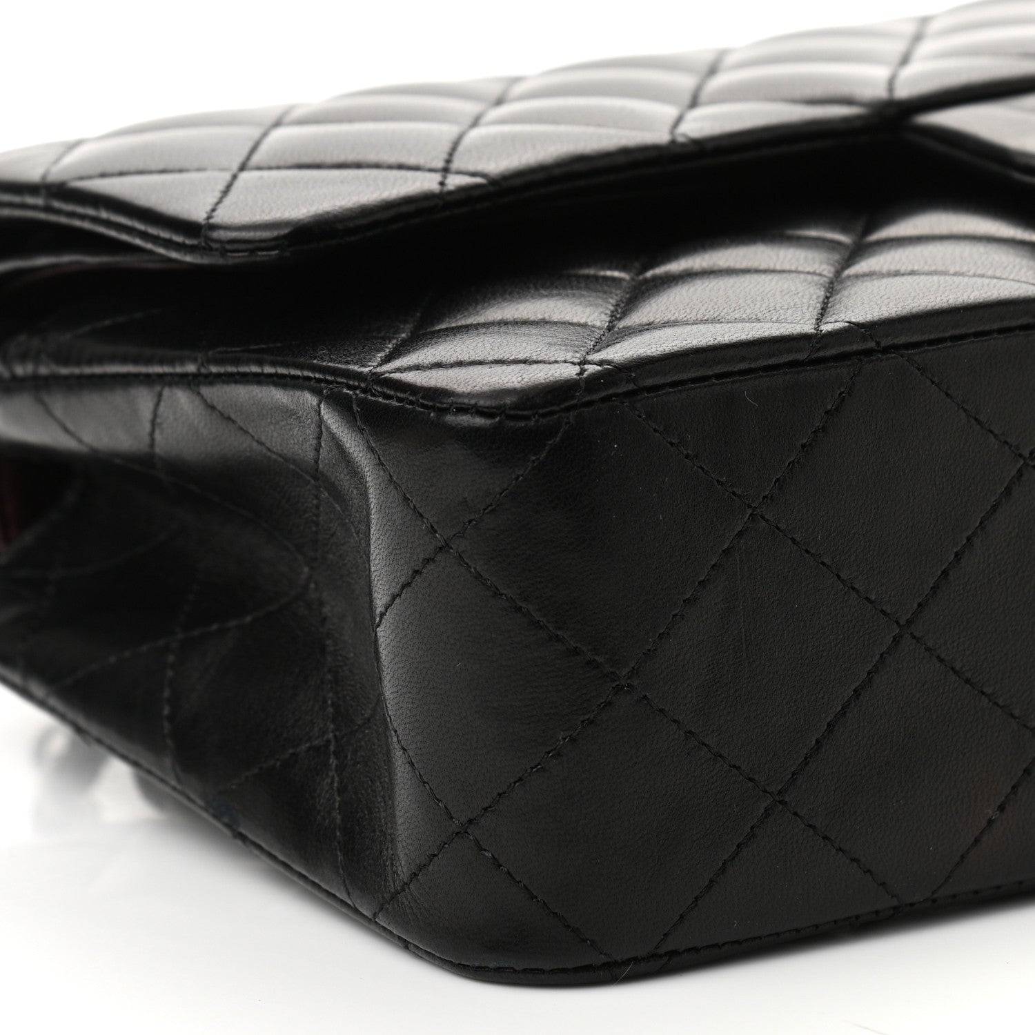 Chanel Lambskin Quilted Medium Double Flap Black 9 of 11