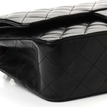 Chanel Lambskin Quilted Medium Double Flap Black 9 of 11