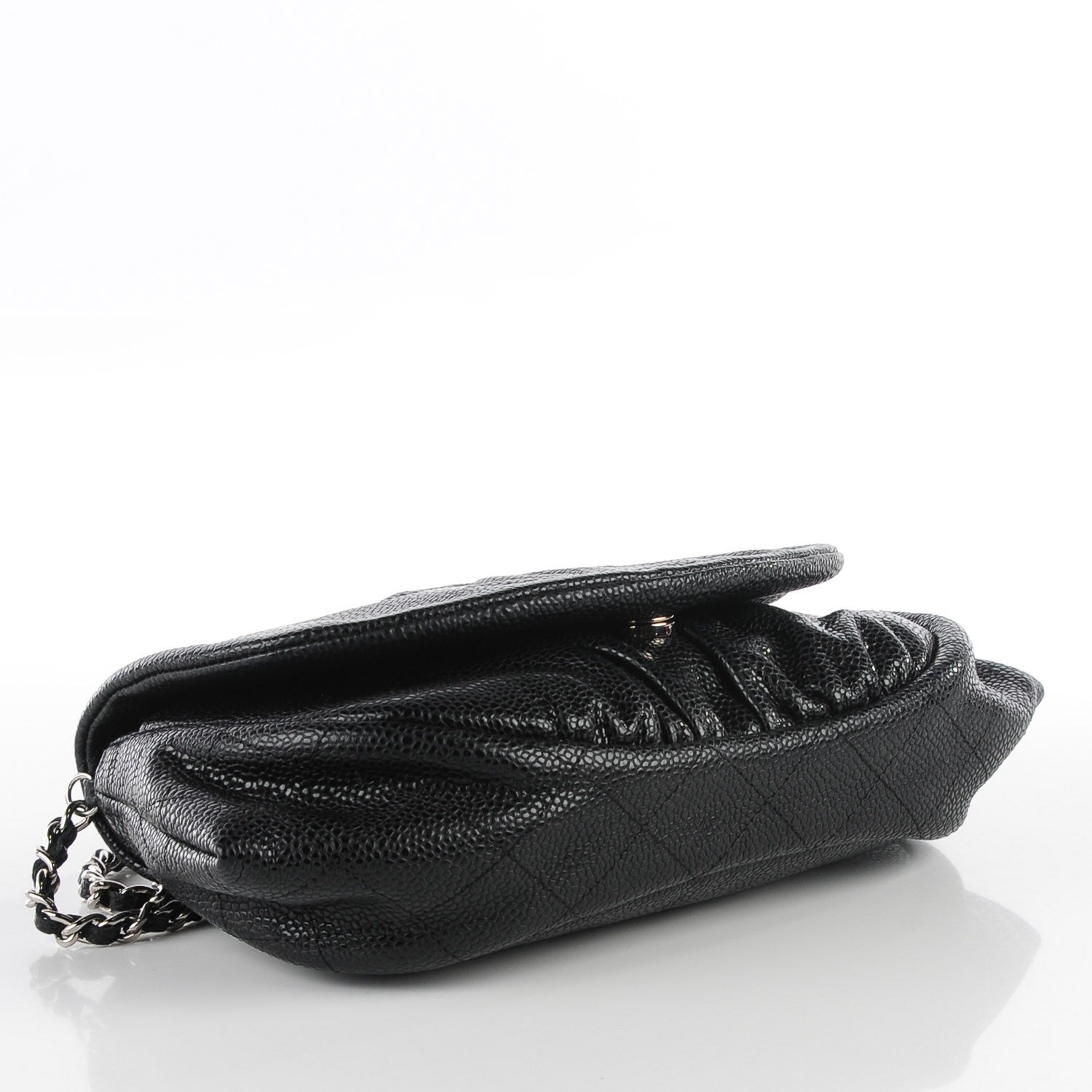 Chanel Caviar Half Moon Wallet On Chain WOC Black 4 of 9