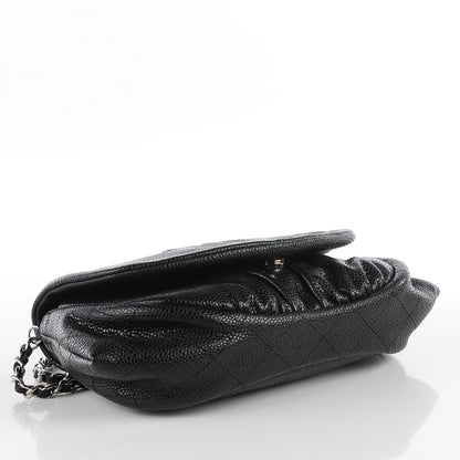 Chanel Caviar Half Moon Wallet On Chain WOC Black 4 of 9