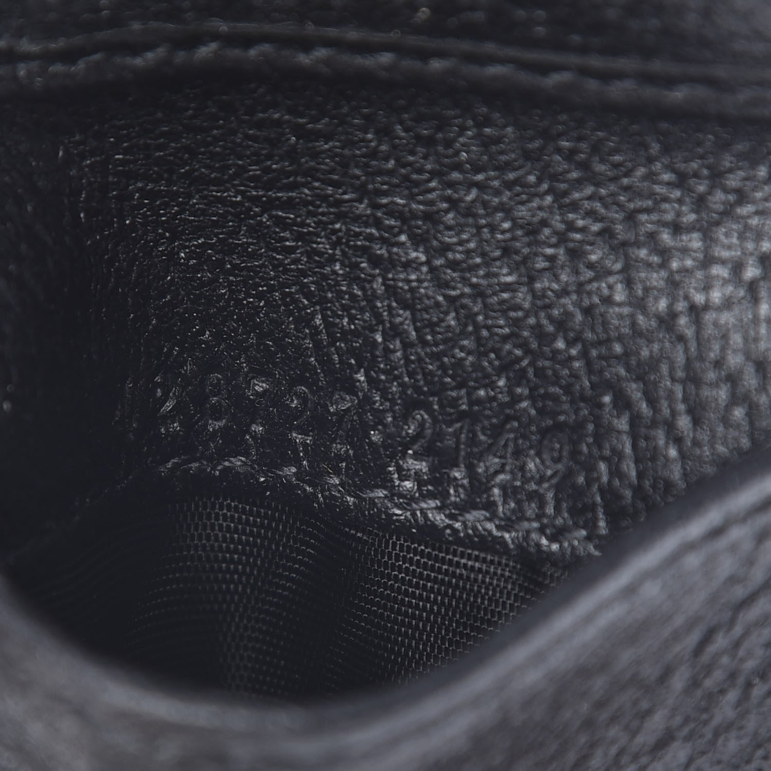 Gucci Calfskin Boar Effect GG Marmont Bi-Fold Wallet Black 6 of 7