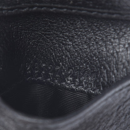 Gucci Calfskin Boar Effect GG Marmont Bi-Fold Wallet Black 6 of 7