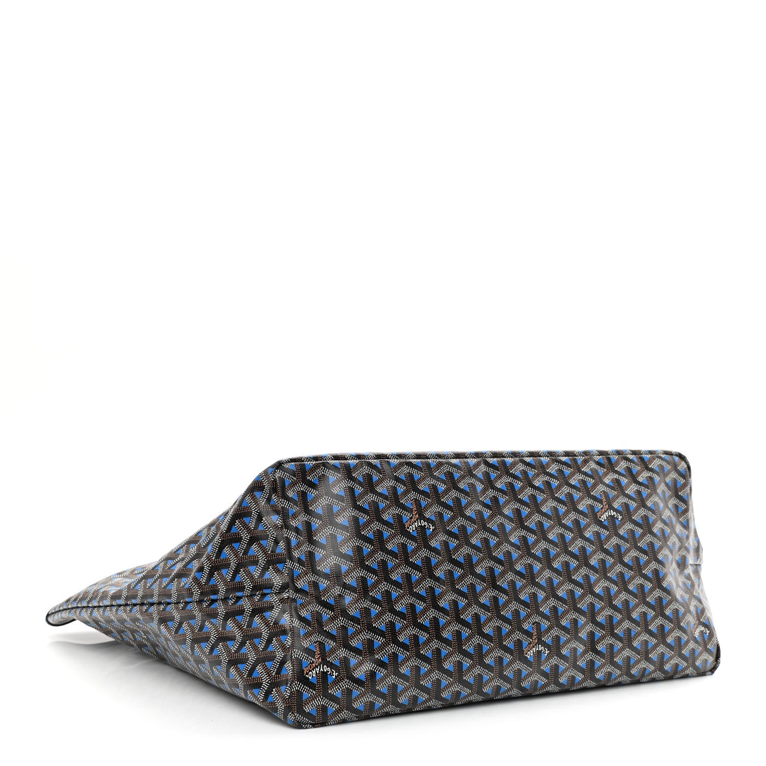 Goyard Goyardine Saint Louis Claire Voie GM Black Sky Blue 5 of 15