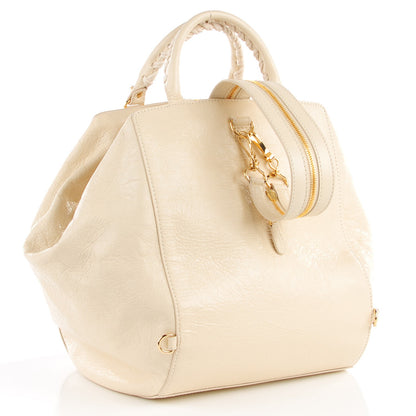 Balenciaga Agneau Giant 12 Gold Hardware Zip Traveler Backpack Blanc Creme Light Craie 3 of 12