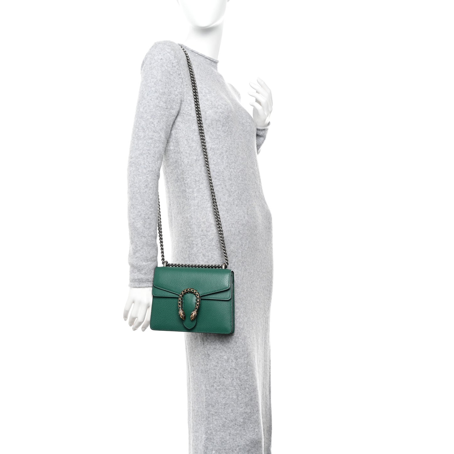 Calfskin Mini Dionysus Shoulder Bag Emerald