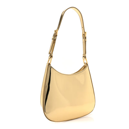 Prada Spazzolato Cleo Adjustable Strap Shoulder Bag Platino 3 of 8