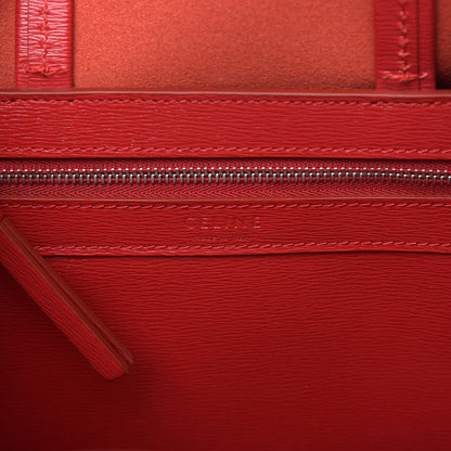 Celine Liege Small Vertical Cabas Pop Red 7 of 10