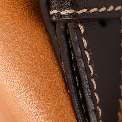 Salvatore Ferragamo Calfskin Gancini Stitched Hobo Tan 11 of 11