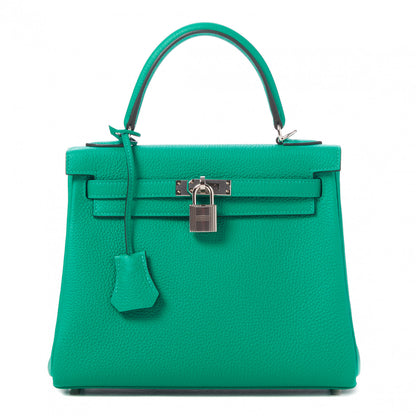 Hermes Togo Kelly Retourne 25 Menthe 1 of 35