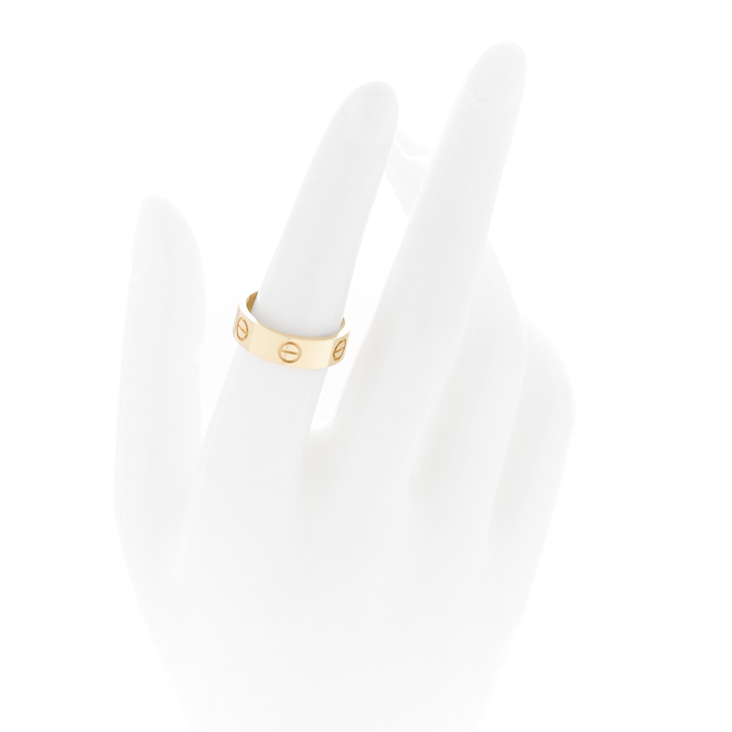 Cartier 18K Yellow Gold 5.5mm LOVE Ring 53 6.5 2 of 6