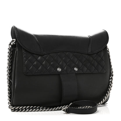 Chanel Goatskin Quilted Paris Dallas Saddle Bag Black 5 of 21