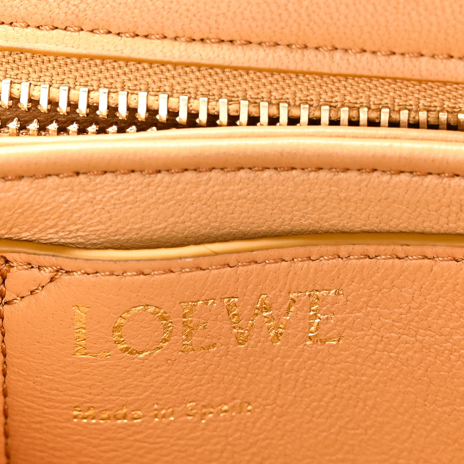 Loewe Lambskin Goya Puffer Bag Oak 6 of 9