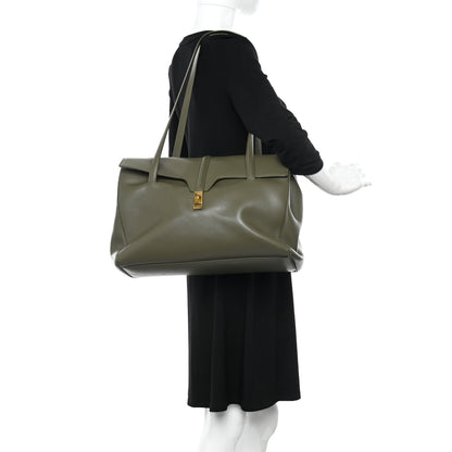 Celine Calfskin Large Soft 16 Bag Dark Olive 2 of 14